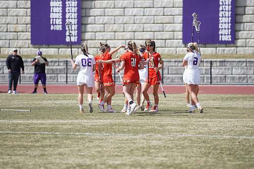 team sport women in the field playing person